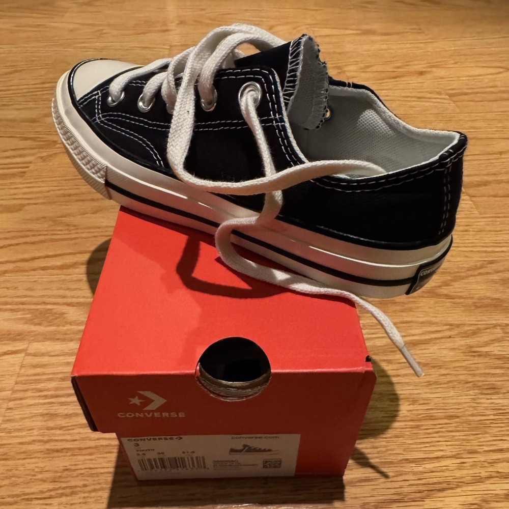 Converse Kids Black and White Sneakers